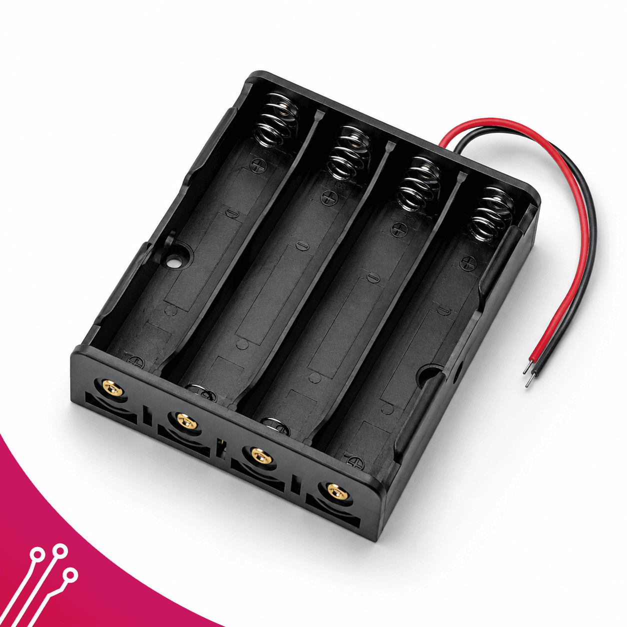 Battery Holder 3.7V 4-Slot